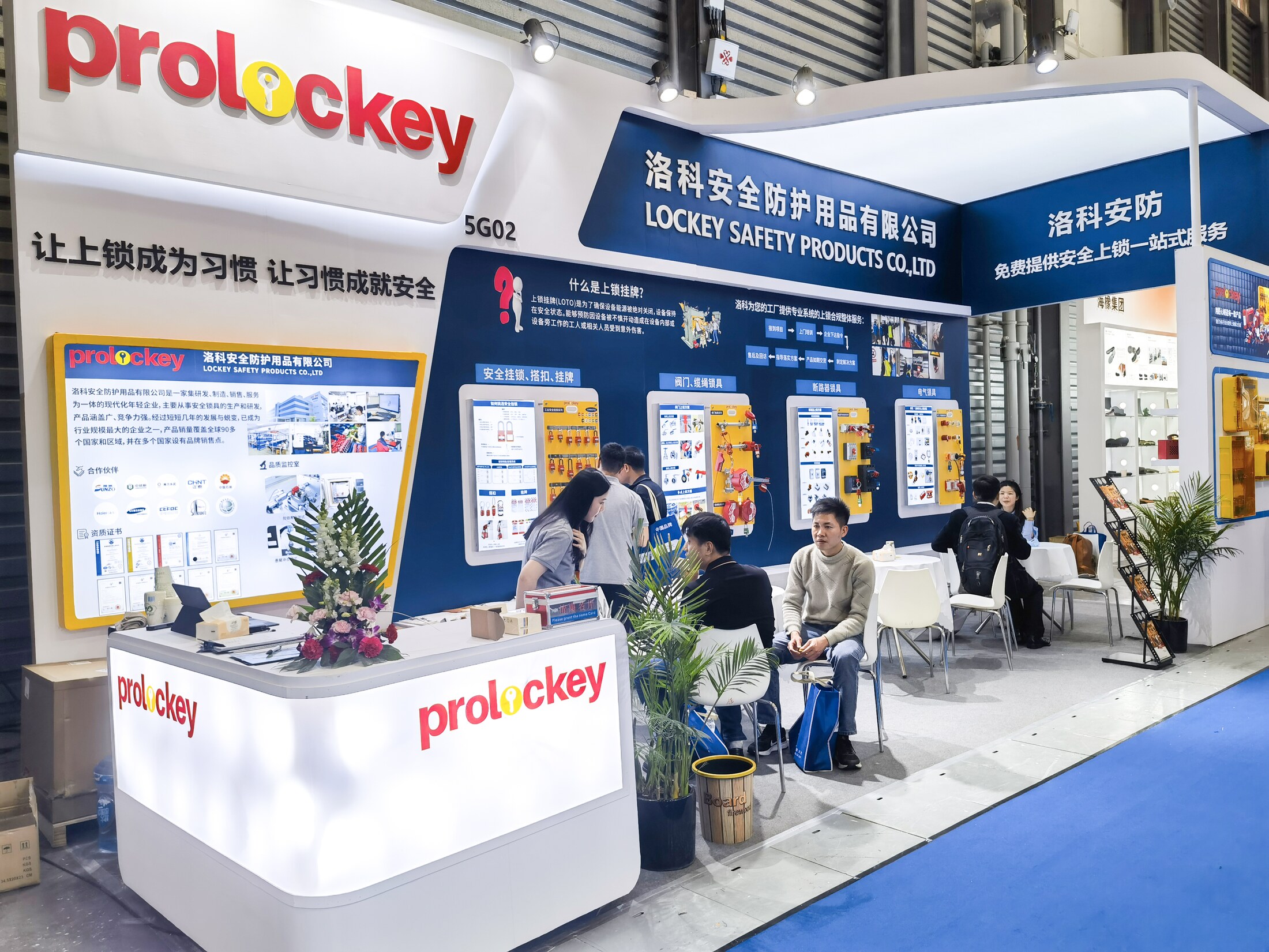 2023 上海劳保会 PROLOCKEY 5G02 展台全景